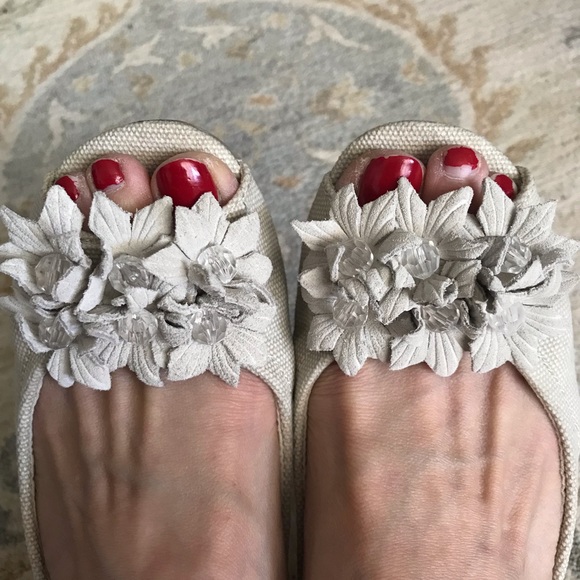 Aldo peep toe flats size 6.5 - Picture 3 of 3